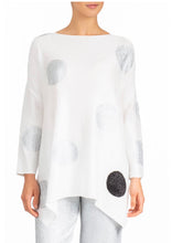 Load image into Gallery viewer, Berek One Black Polka Dot Top (White Silver)