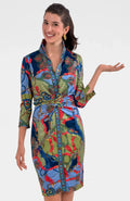 Gretchen Scott Twist and Shout Dress - Ditto Print
