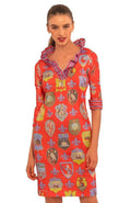 Gretchen Scott Ruffle Neck Sienna Dress