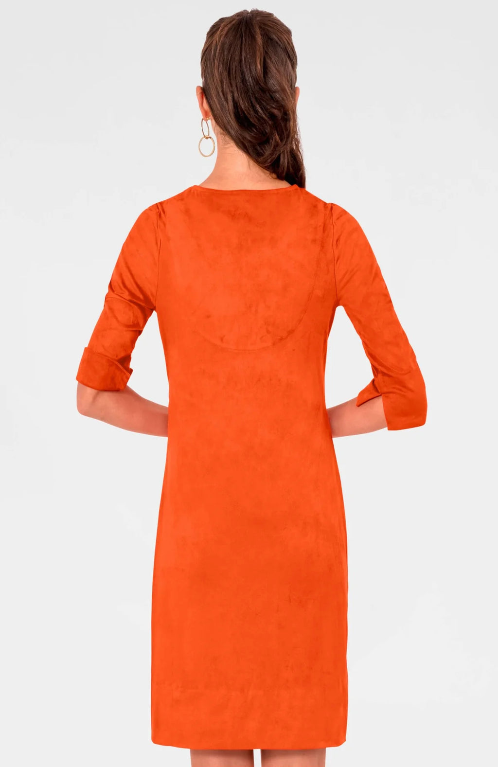 Gretchen Scott Cinch Tie Suede Dress
