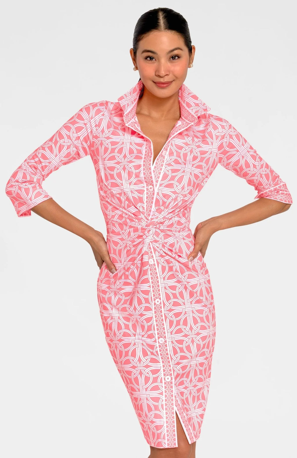 Gretchen Scott Ring Toss Twist Dress