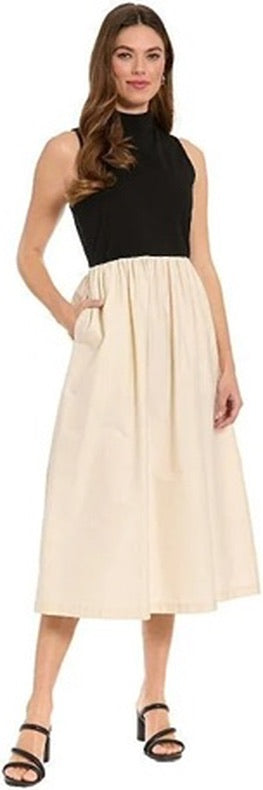 London Times Color Block Dress