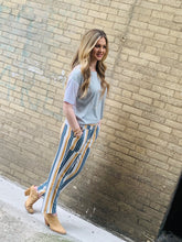 Load image into Gallery viewer, JOH..Triple Striped Palazzo Pocket Pant
